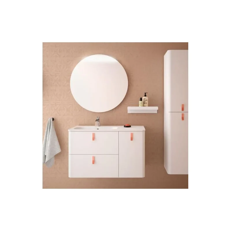 Mueble de Baño con Lavabo Salgar Uniiq 90 cm Blanco Mate