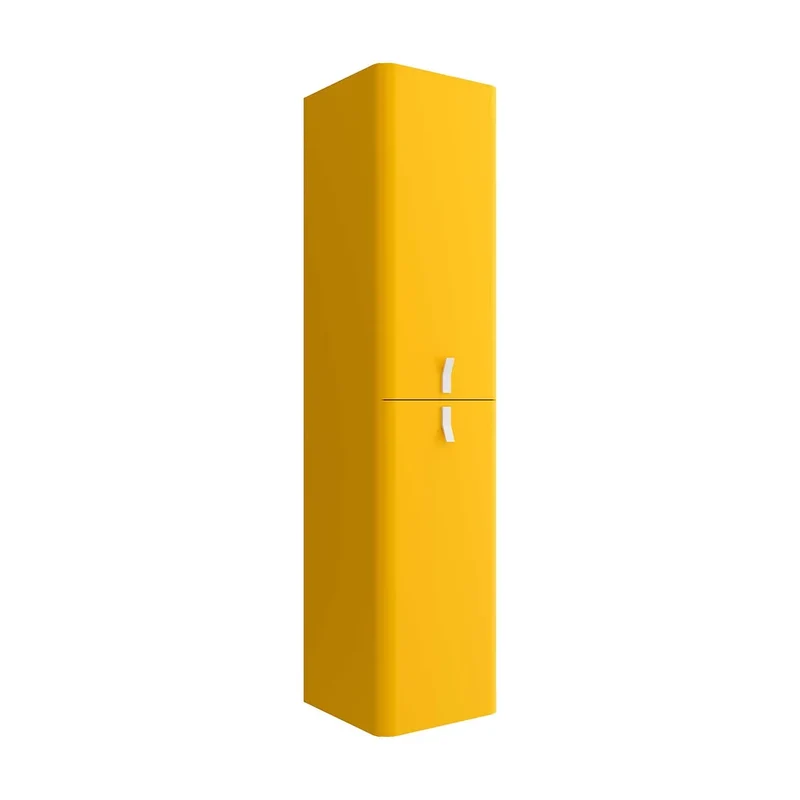 Mueble de Baño Suspendido con Lavabo y 2 Cajones Salgar Uniiq 80 cm Amarillo Sol