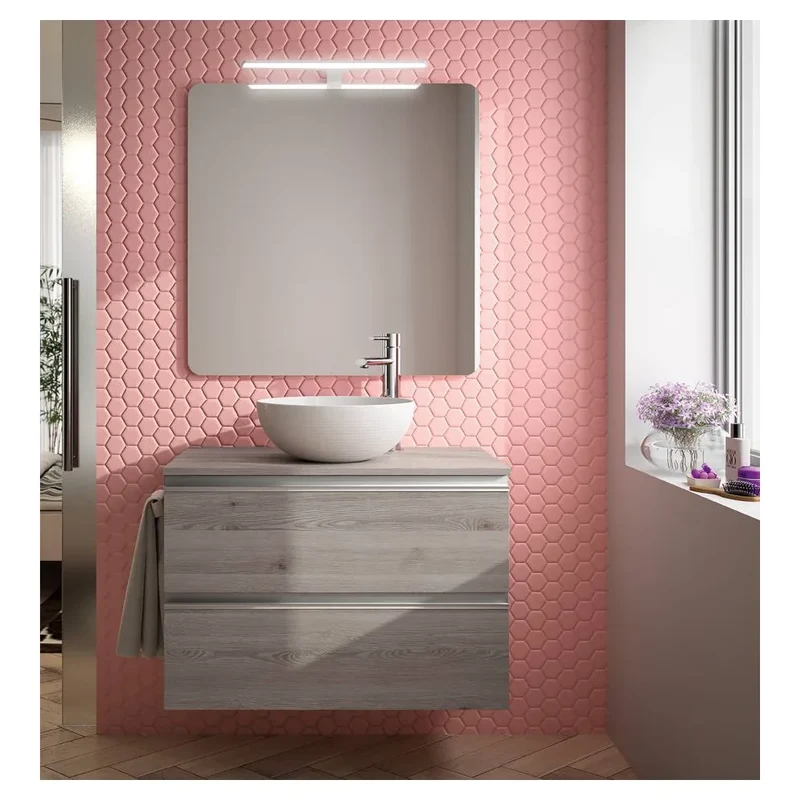 Mueble de Baño con Lavabo y 2 Cajones Salgar Spirit 81 cm