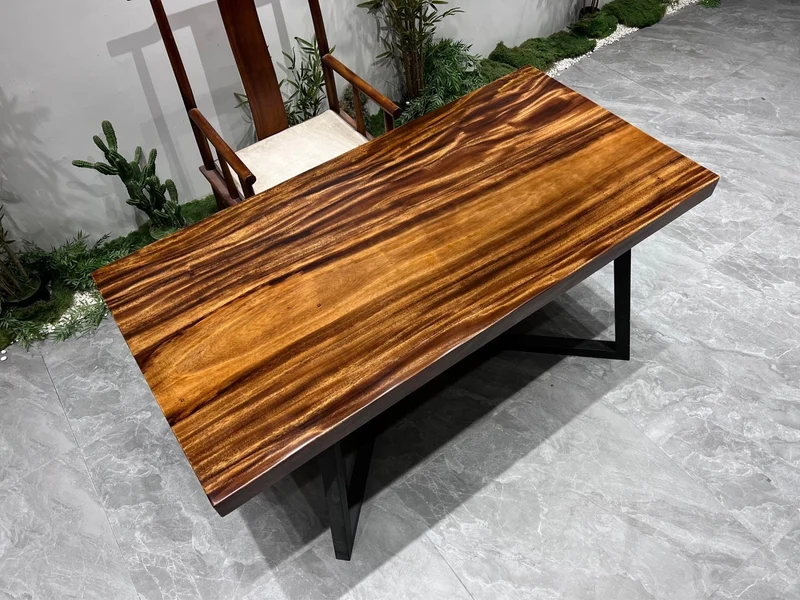 Sculptor Rustic Coffee Wood Slab Table