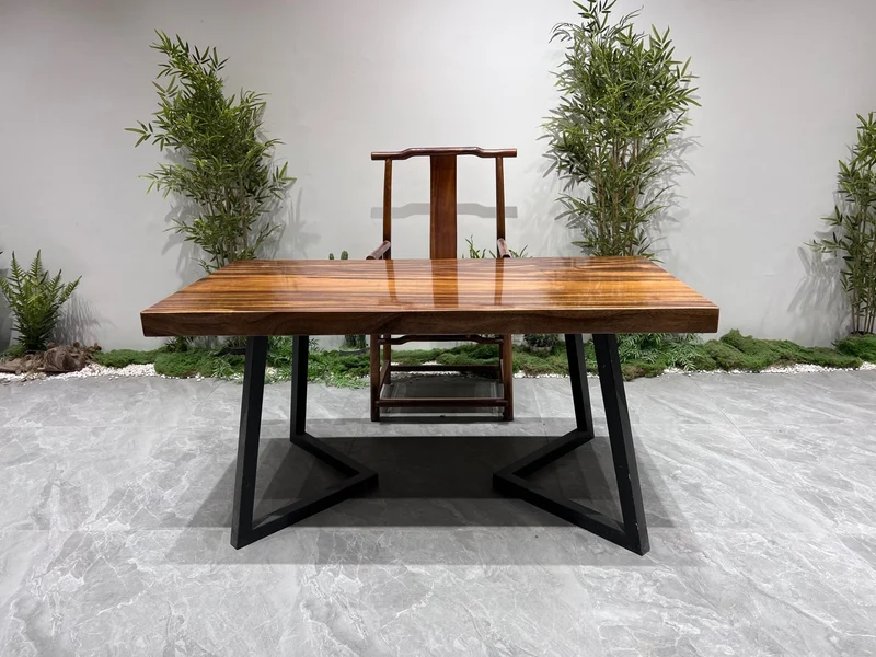Sculptor Rustic Coffee Wood Slab Table