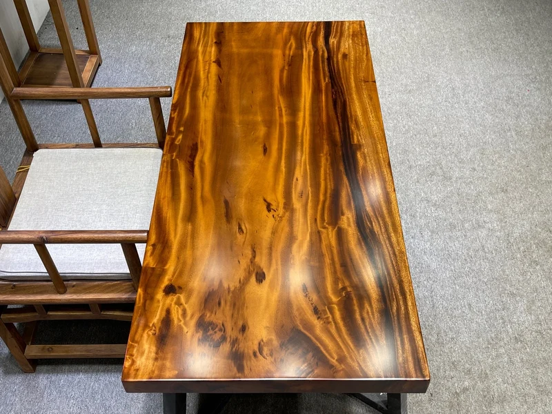 Live Edge South American Walnut Wood Slab