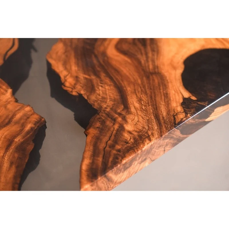 Crescendo Black Clear River Epoxy Resin Table