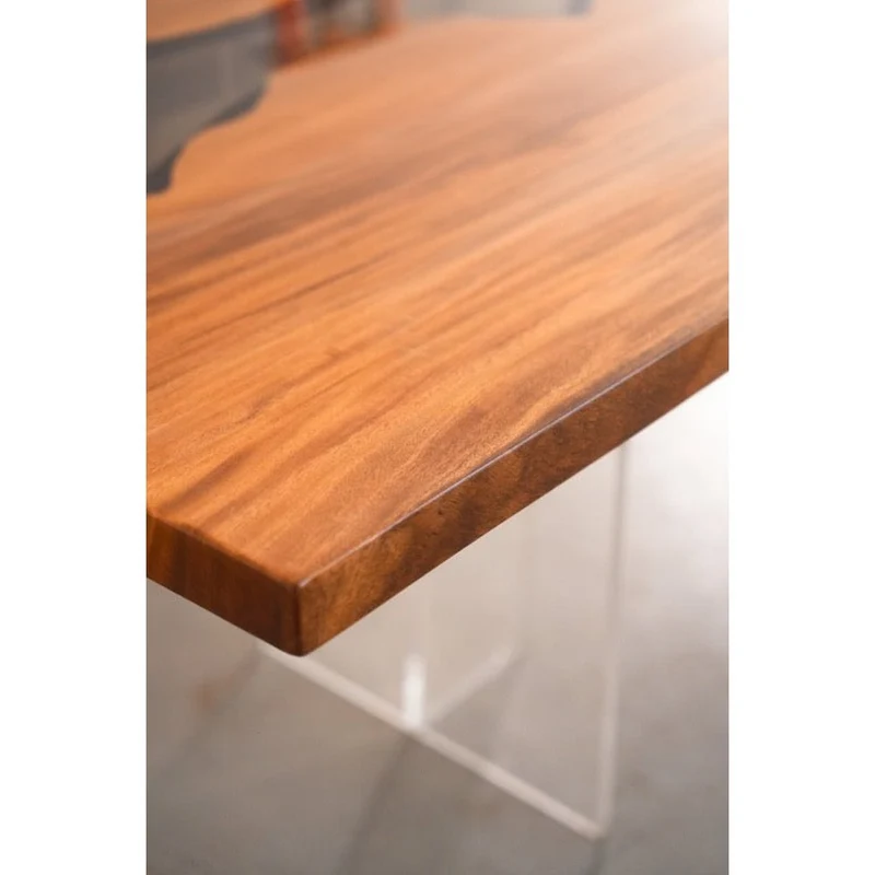 Crescendo Black Clear River Epoxy Resin Table