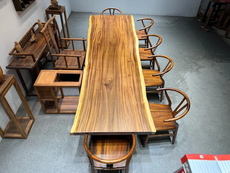Solstice Real Wood Slab Dining Table