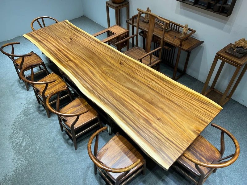 Solstice Real Wood Slab Dining Table