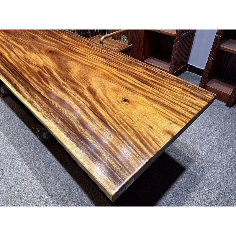 Whimsy Long Walnut Wood Slab Table