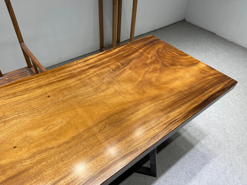 Luminous live Edge Hardwood Monkey Pod Dining table