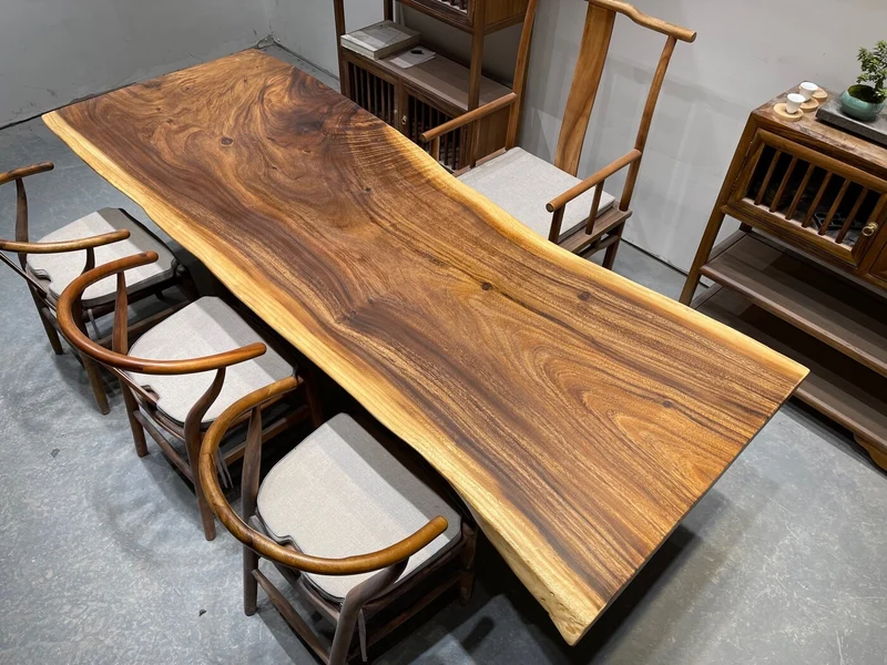 Natural Harmony South American Walnut Slab Table