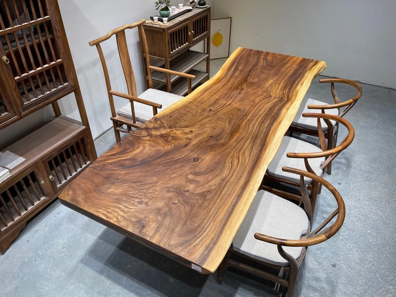 Natural Harmony South American Walnut Slab Table