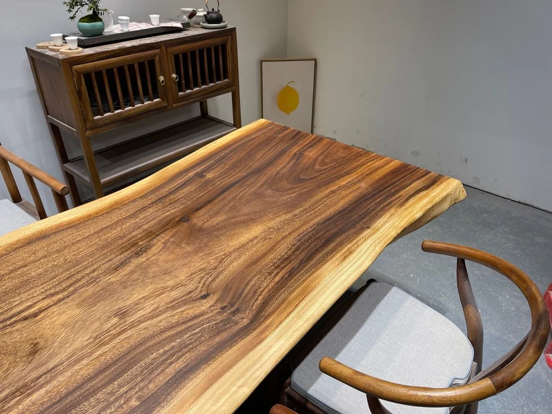 Natural Harmony South American Walnut Slab Table