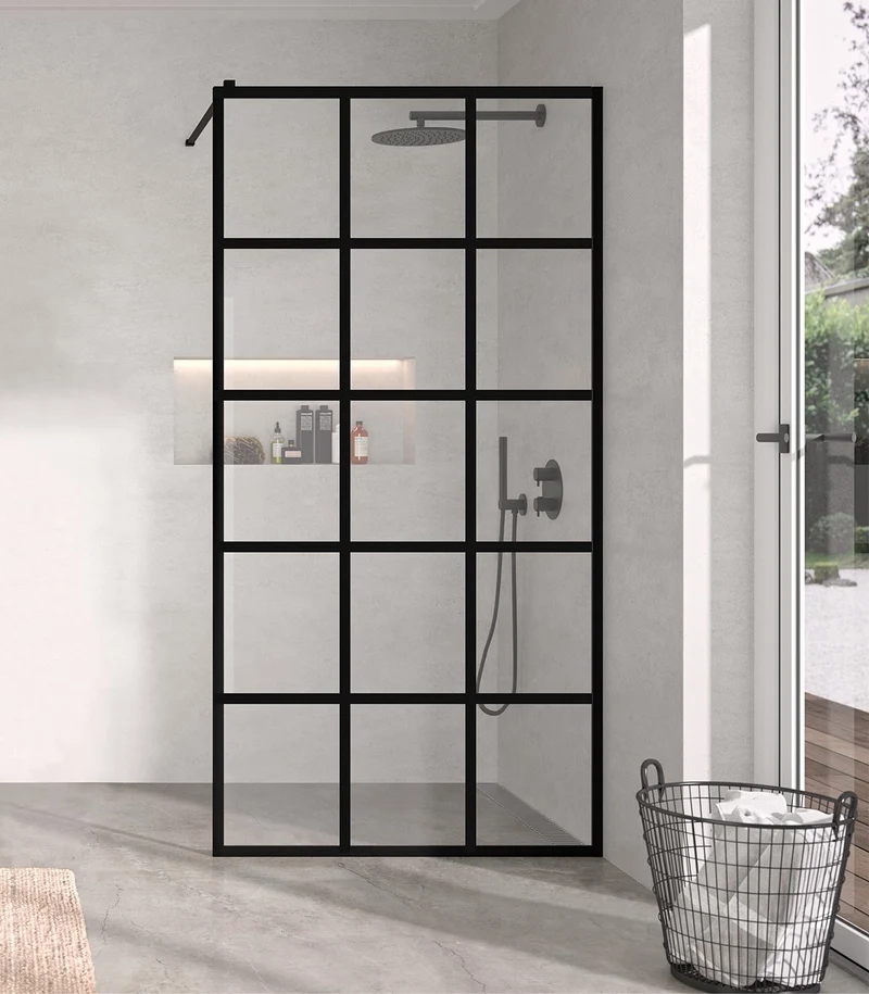 Mampara de Ducha Fija FRESH FR103 de Kassandra | 3 Diseños Industriales