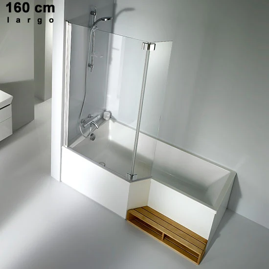 Bañera NEO Acrílica Blanca IZQUIERDA 180/170/160/150 cm Jacob Delafon