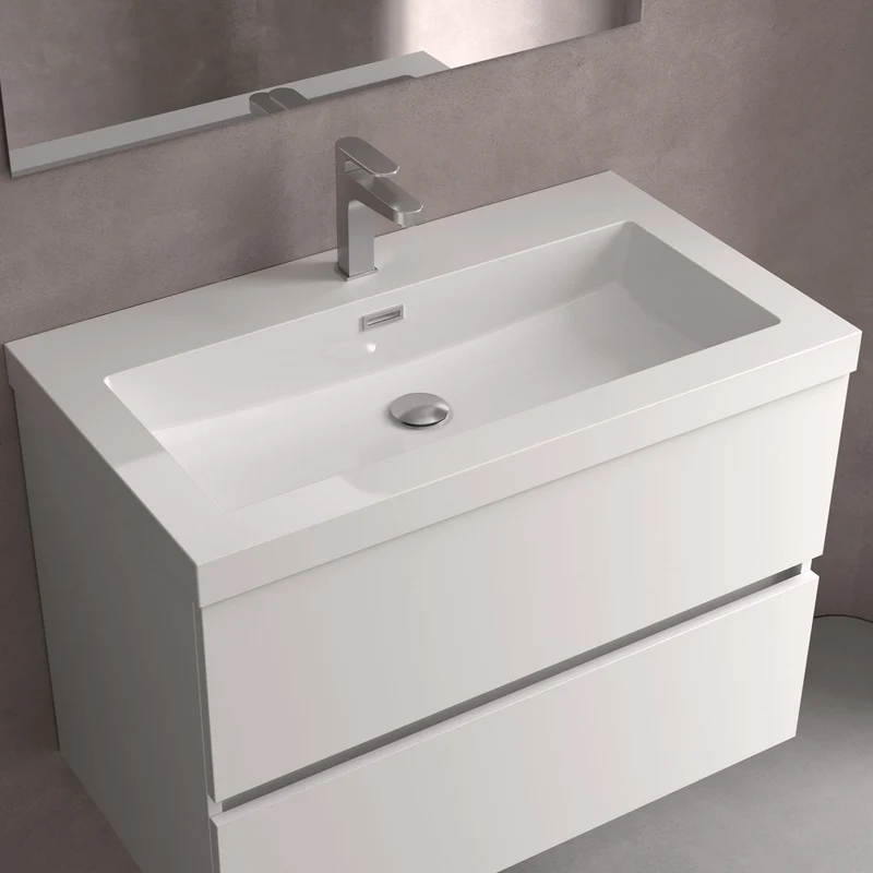 Lavabo TOSCANA Una Poza CARGA MINERAL BLANCA