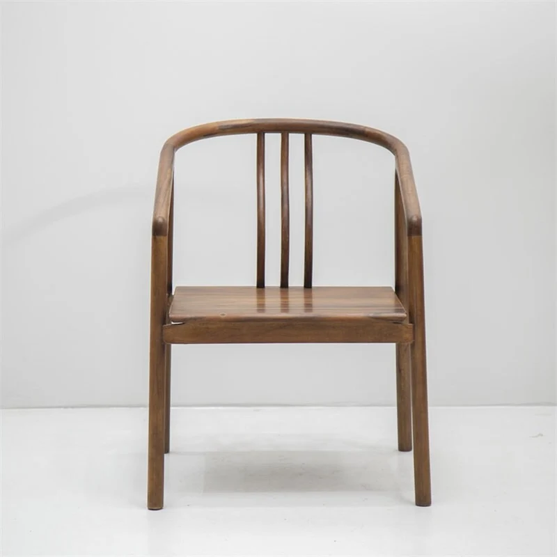 Handmade Sleek Solid Wood Armchair