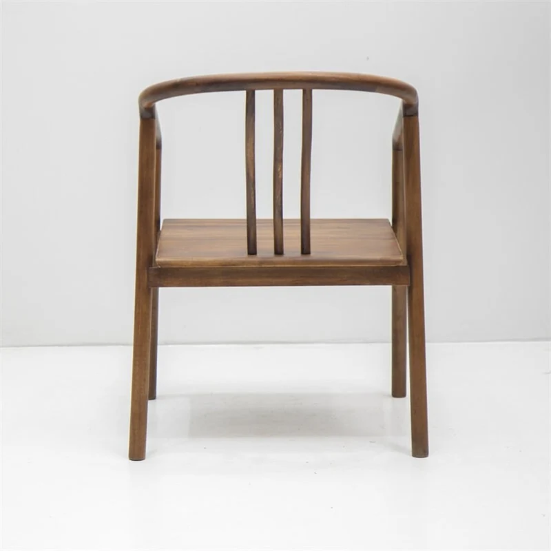 Handmade Sleek Solid Wood Armchair