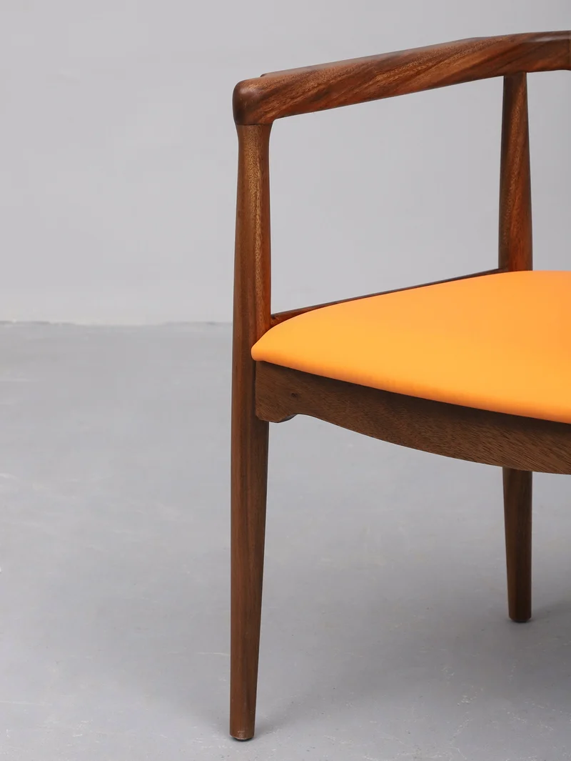 Danish Modern Leather Armchair