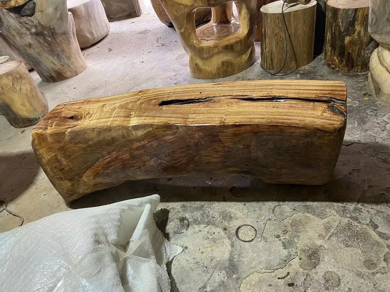 Aegis Long Solid Camphor Wood Coffee Table