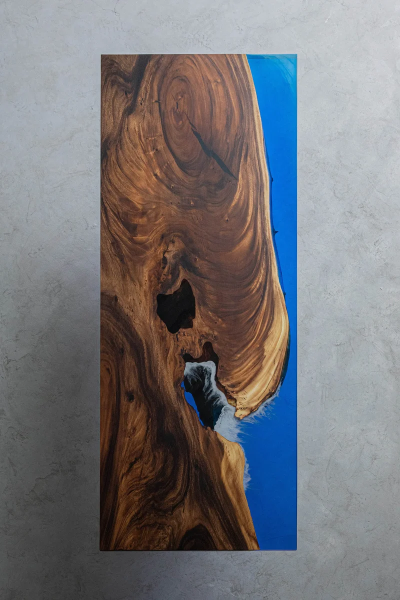 Epoxy Resin Solid Wood Dining Table