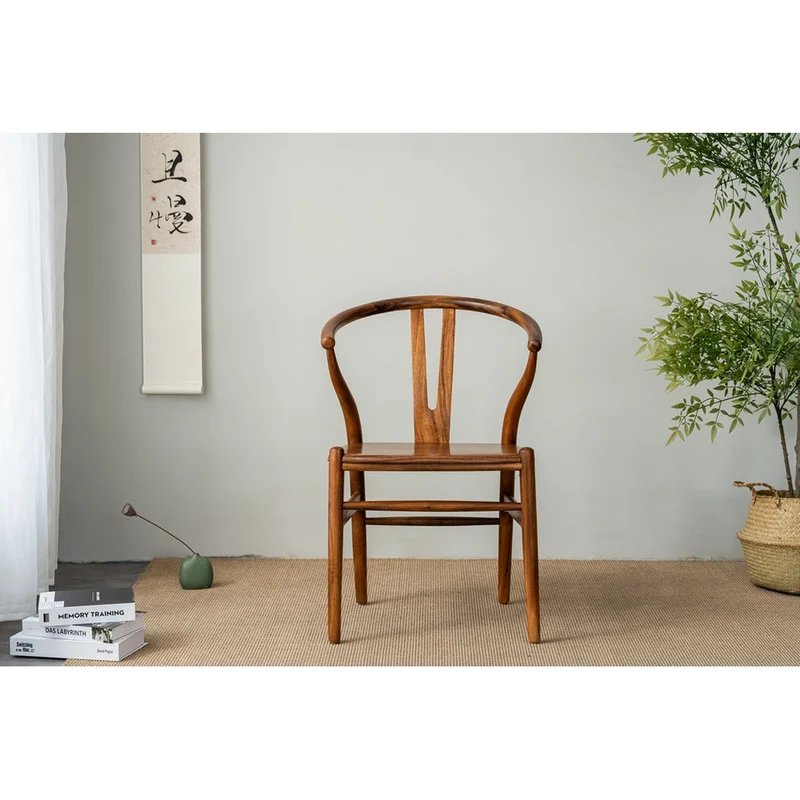 Wishbone Y Chair in South American Walnut Wood