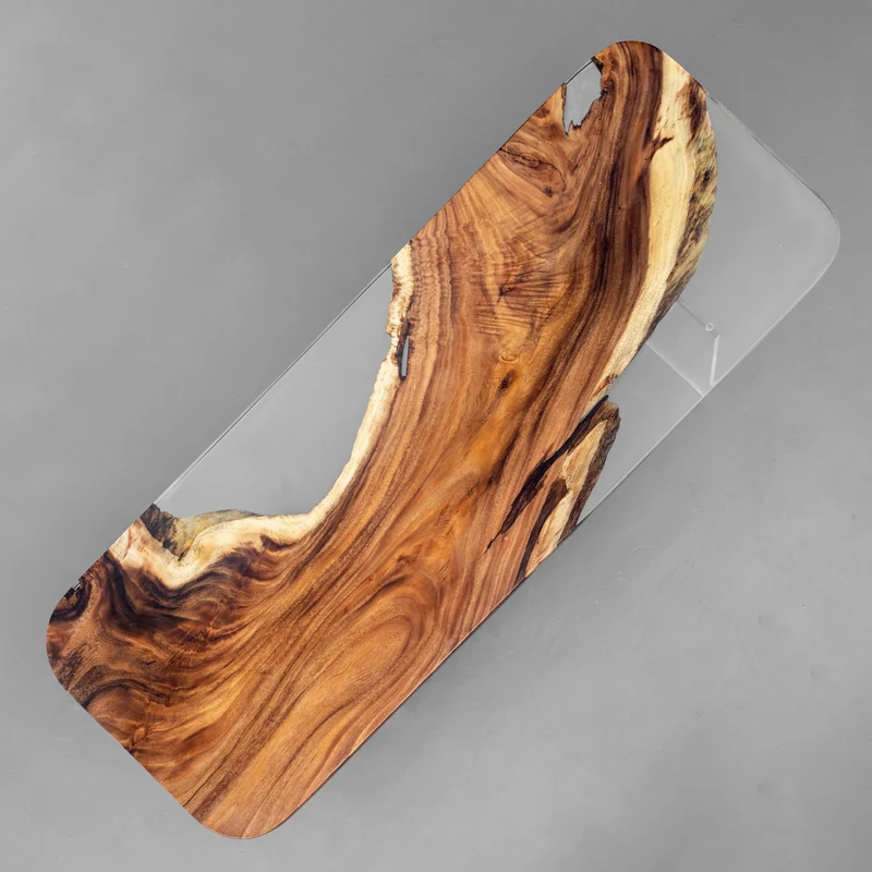 Special Unique Shape For Selecting in Epoxy Resin Dining Table