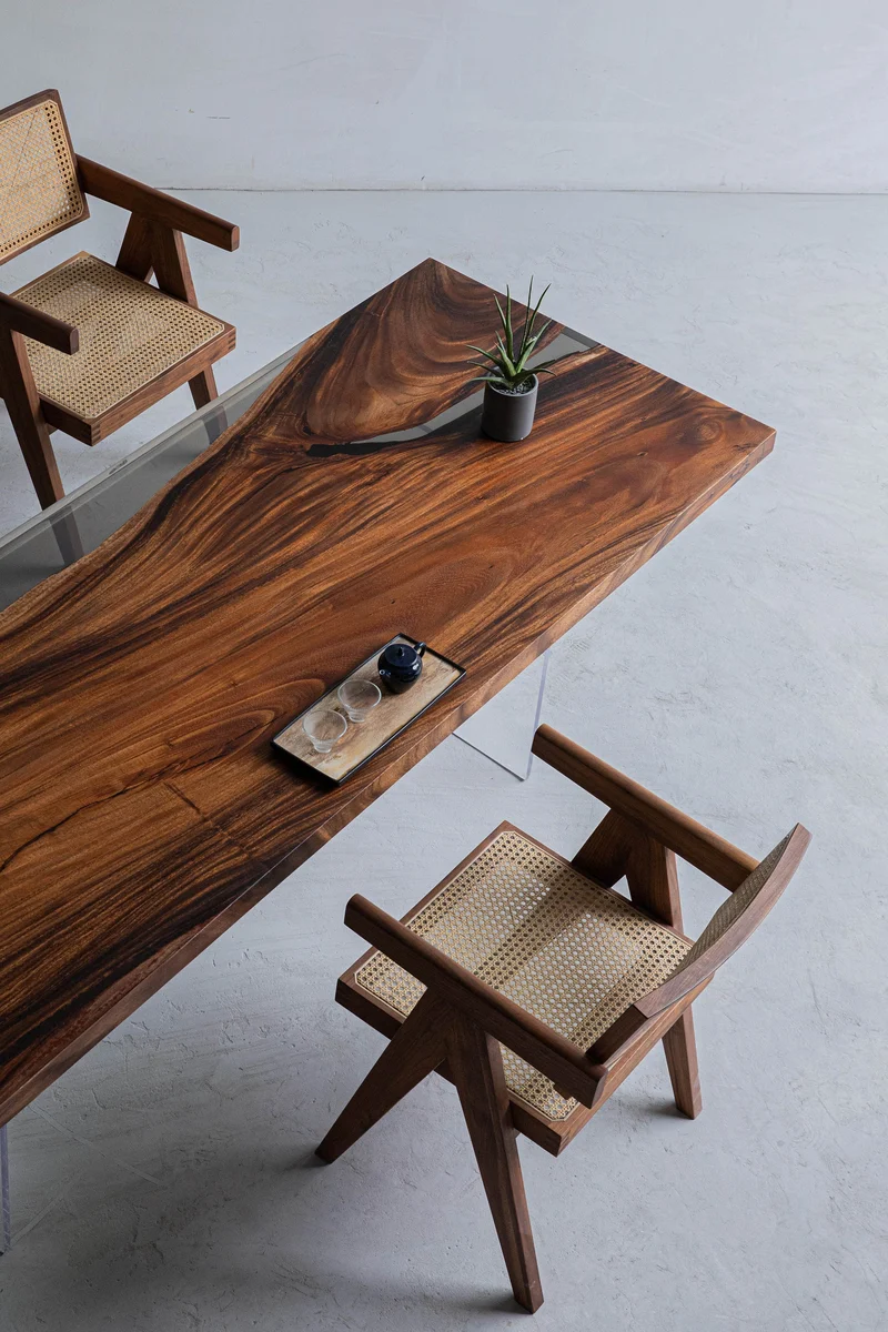 Black River Epoxy Resin Table