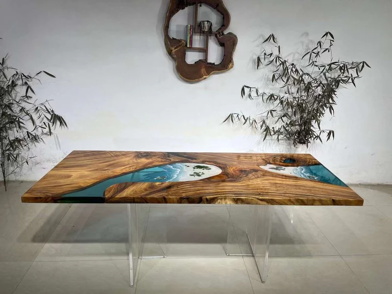 Custom Epoxy Resin fluorescent Table