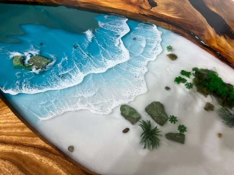 Custom Epoxy Resin fluorescent Table