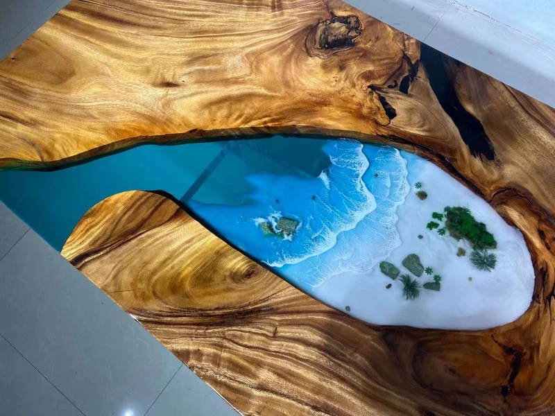 Custom Epoxy Resin fluorescent Table