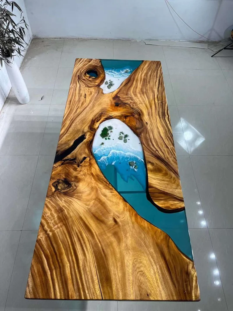 Custom Epoxy Resin fluorescent Table