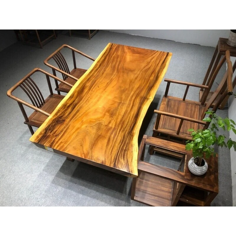 South America Monkey Pod Live Edge Dining Table