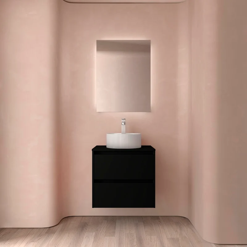 Mueble Baño NOJA 2 Cajones + Encimera | de 60 a 140cm en 10 Acabados Premium
