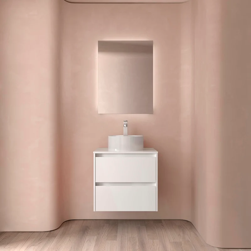 Mueble Baño NOJA 2 Cajones + Encimera | de 60 a 140cm en 10 Acabados Premium
