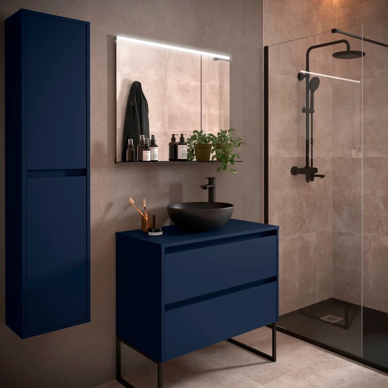 Mueble Baño NOJA 2 Cajones + Encimera | de 60 a 140cm en 10 Acabados Premium