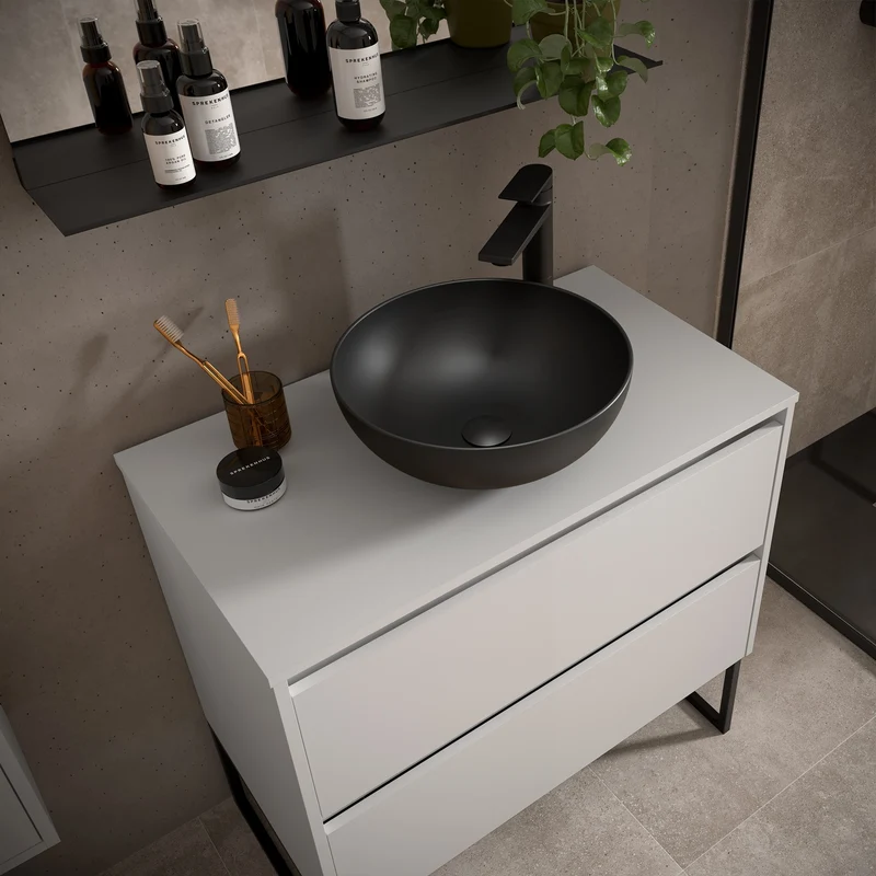 Mueble Baño NOJA 2 Cajones + Encimera | de 60 a 140cm en 10 Acabados Premium