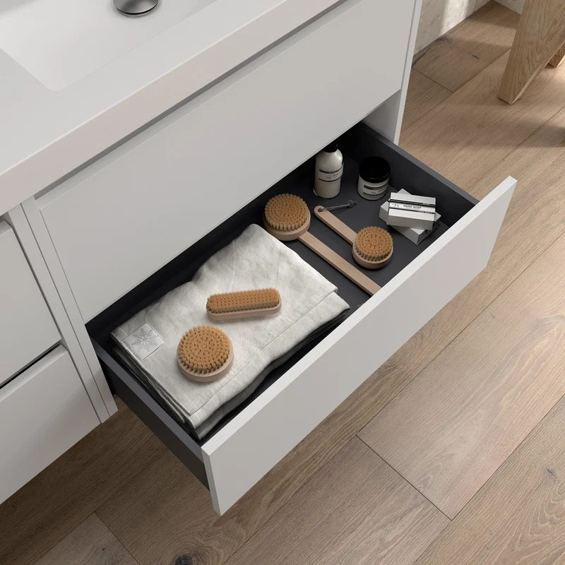 Mueble Baño NOJA 2 Cajones + Encimera | de 60 a 140cm en 10 Acabados Premium