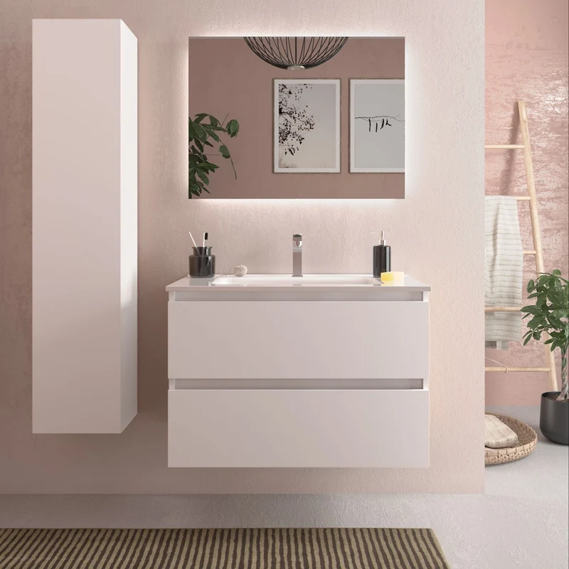 Mueble de Baño BEQUIA + Lavabo CONSTANZA de Salgar
