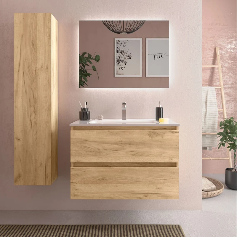 Mueble de Baño BEQUIA + Lavabo CONSTANZA de Salgar