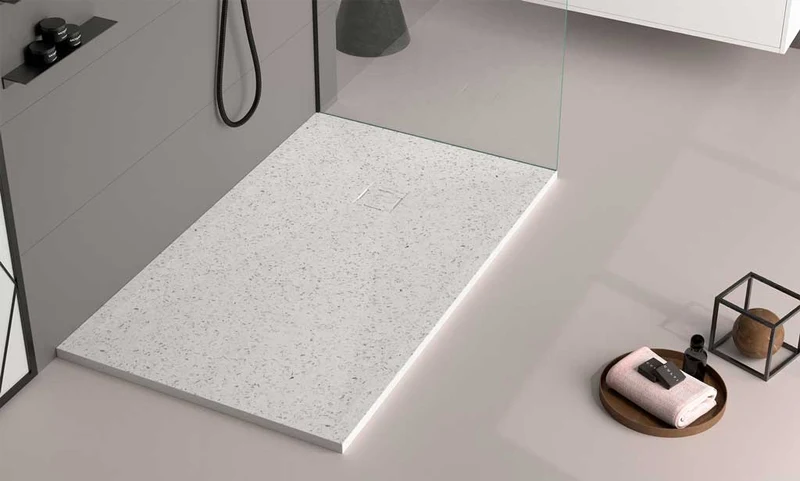 Plato de Ducha Resina STONE 3D de Carga Mineral y Gel Coat