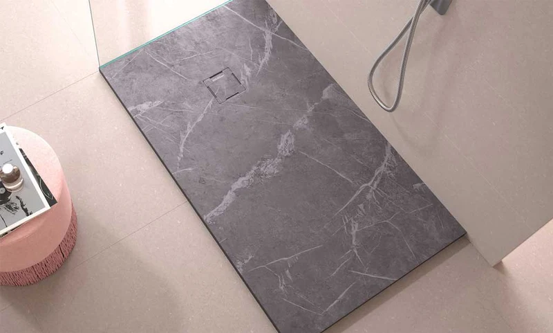 Plato de Ducha Resina STONE 3D de Carga Mineral y Gel Coat