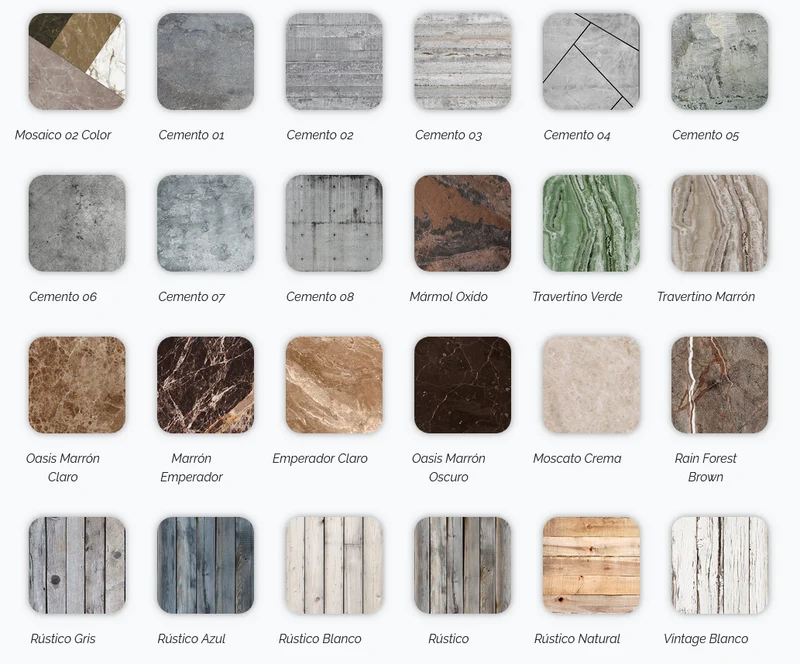Plato de Ducha Resina STONE 3D de Carga Mineral y Gel Coat