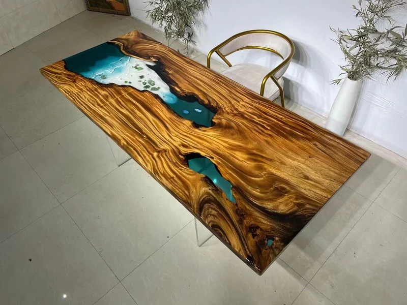 Zenith Luxury River Epoxy Desk Dining Table