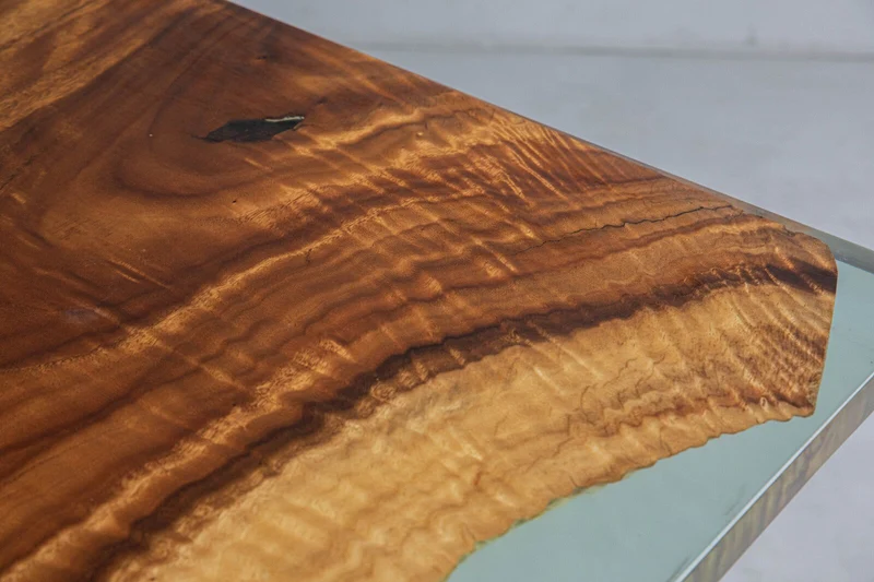 Serenity Natural Wood Ocean Epoxy Resin Table
