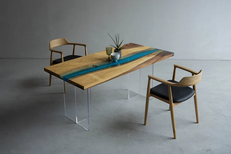 Infinity River Ocean Resin Table