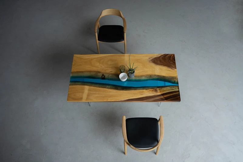 Infinity River Ocean Resin Table