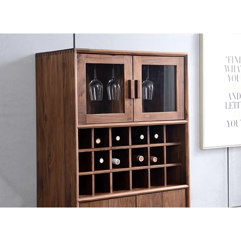 Midcentury Freestanding Wine Liquor Bar Cabinet
