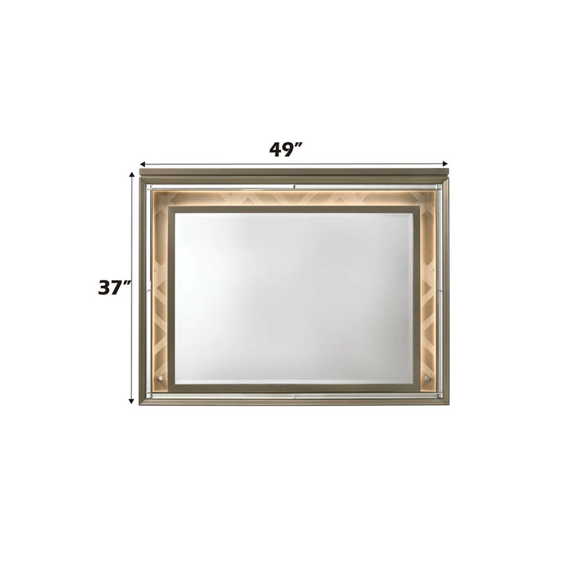 Skylar - Mirror With LED - Dark Champagne