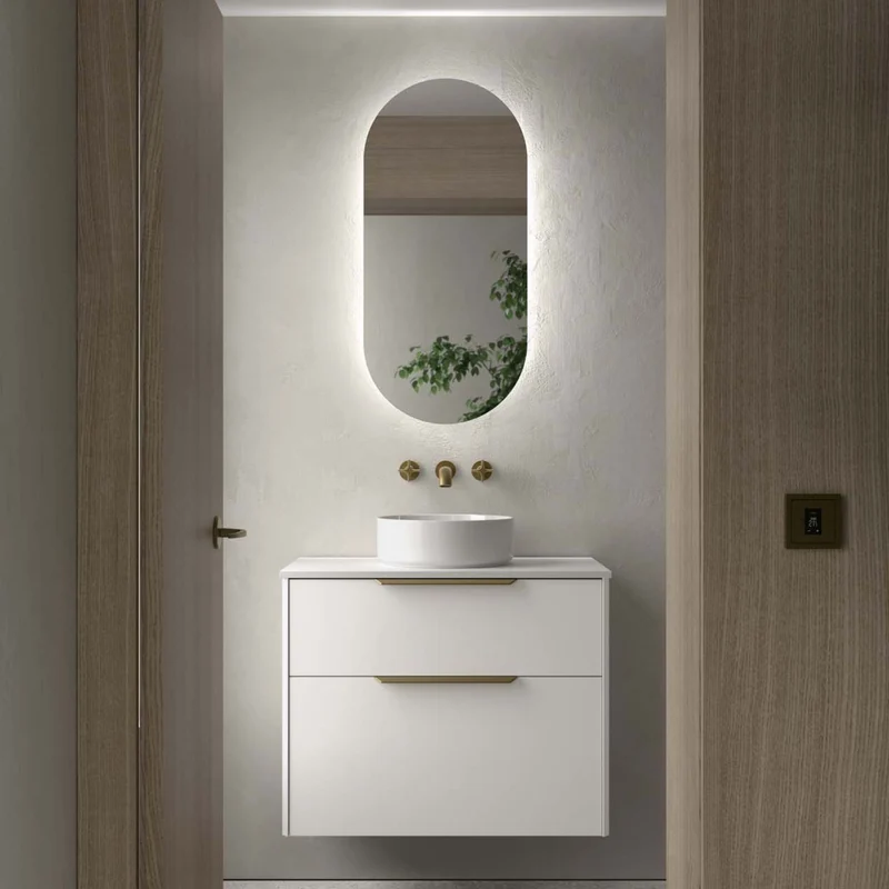 Mueble Baño LUVA con Encimera | Diseño Angular Único | Personalización Total | 60 - 120 cm