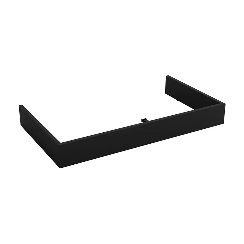 Mueble de Baño con Lavabo y 3 Cajones Salgar Noja 100 cm Negro Satinado