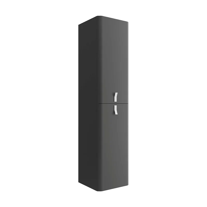 Mueble de Baño Suspendido con Lavabo y 2 Cajones Salgar Uniiq 80 cm Gris Antracita
